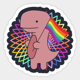 Cute Pride Dino Sticker